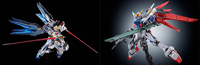 RG ストライクフリーダムガンダム［チタニウムフィニッシュ］」ほか