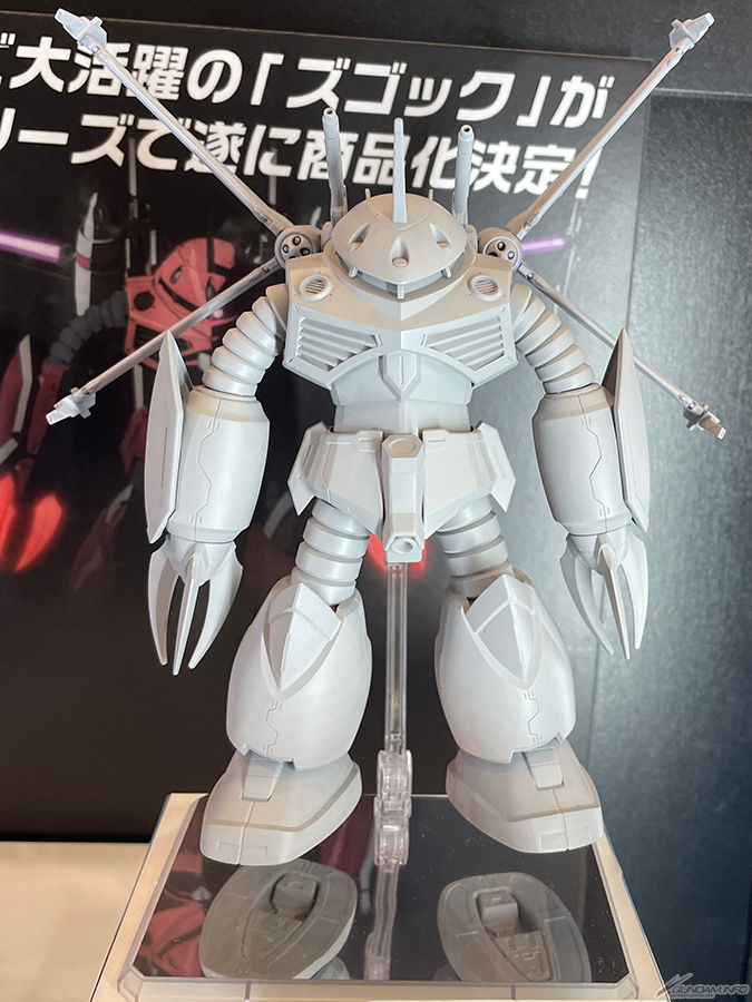 The HG Z'Gok (Tentative) and RG Akatsuki Gundam (Oowashi Unit