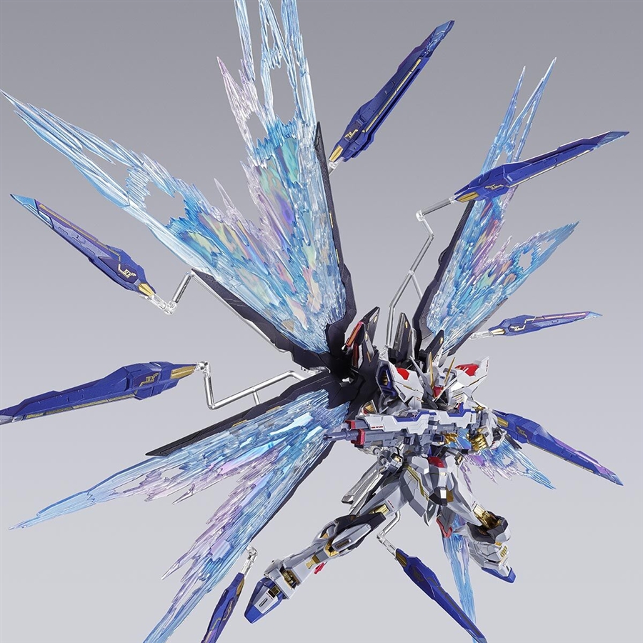 L BUILD ストライクフリーダムガンダム ￼￼光の翼付き Amazon | バンダイ(BANDAI) METAL BUILD ストライクフリーダムガンダム