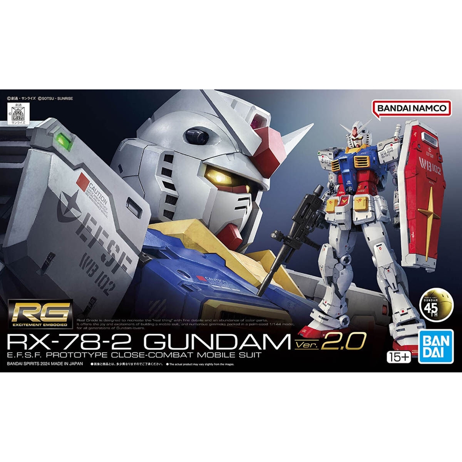 The RG RX-78-2 Gundam Ver.2.0 Goes on Sale on August 10th! A “New