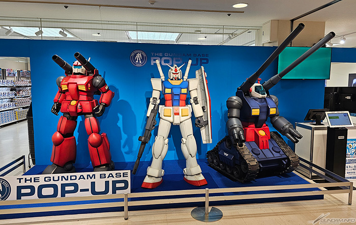 ガンダム、ガンキャノン、ガンタンクの立像も登場！「THE GUNDAM BASE