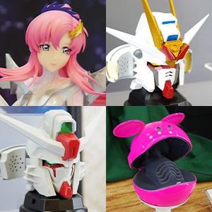 ラクスのパイロットスーツ姿のフィギュアやマイティーストライク