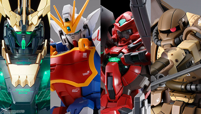 PG ユニコーンガンダム2号機 バンシィ・ノルン（最終決戦Ver.）」ほか
