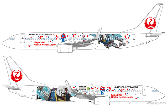 JAL×GUNDAM FLY TO THE FUTURE PROJECT」啟動！3月3日起大阪・關西萬博