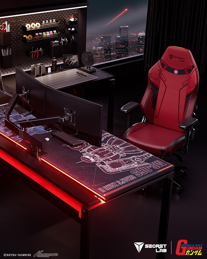 Secretlab 機動戦士ガンダムコレクション」北米・欧州・アジア地域で