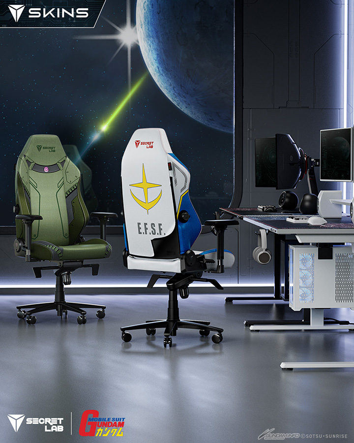 Secretlab 機動戦士ガンダムコレクション」北米・欧州・アジア地域で