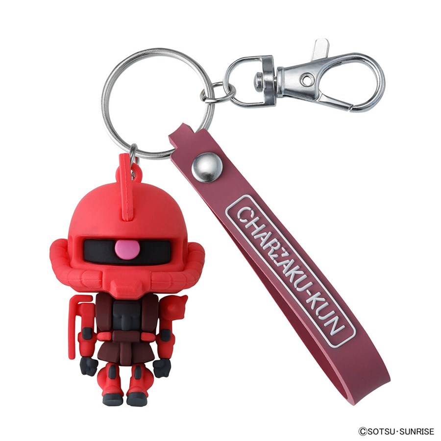 ガンプラくん」立体ラバーマスコットキーチェーン全6種、3月15日発売