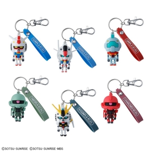 ガンプラくん」立体ラバーマスコットキーチェーン全6種、3月15日発売