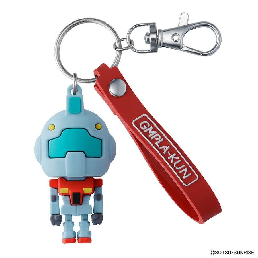 ガンプラくん」立体ラバーマスコットキーチェーン全6種、3月15日発売