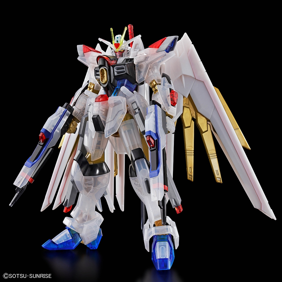 HG マイティーストライクフリーダムガンダム［クリアカラー］」が