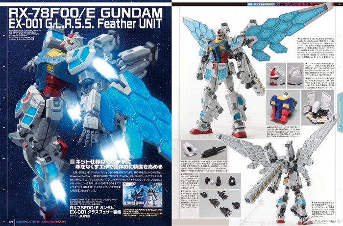 巻頭特集はガンプラ45周年記念「ガンダムの未来とガンプラ進化