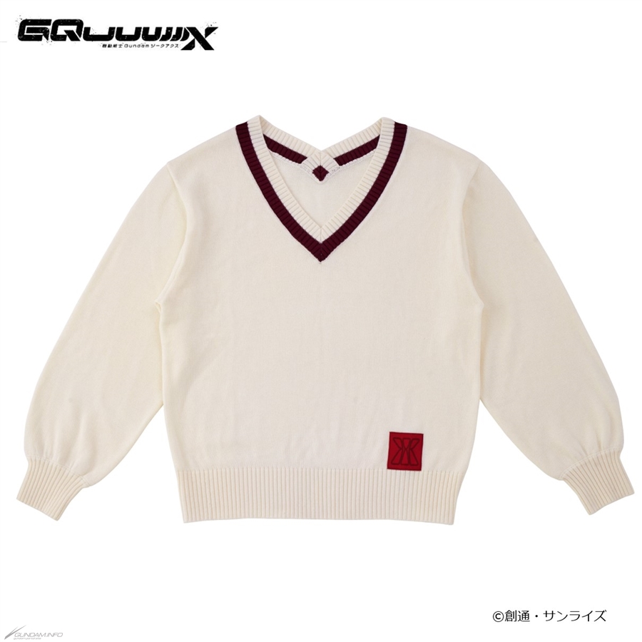 機動戦士Gundam GQuuuuuuX』劇中でマチュが制服とともに着ているニット