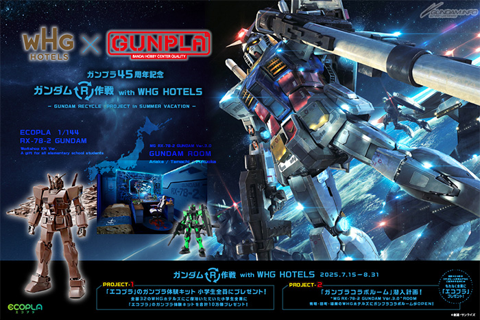 ガンダムR作戦 with WHG HOTELS」7月15日より開催決定！「エコプラ