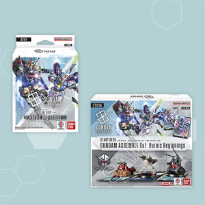 ガンダムカードゲーム」スタートデッキ全4種、本日発売！「ガンダム