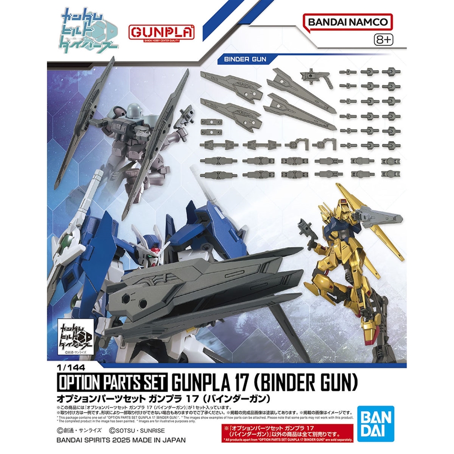 ガンプラ4点セット オプションパーツセット ガンプラ 17 （バインダーガン）」7月12日発売