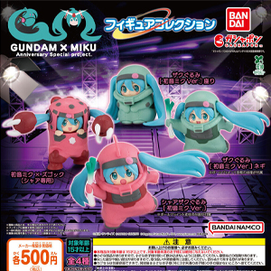 GUNDAM × MIKU Anniversary Special project. フィギュアコレクション