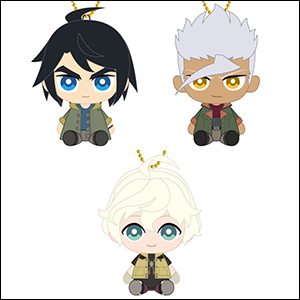 三日月、オルガ、ウィスタリオのChibiぬいおすわりマスコットが11月