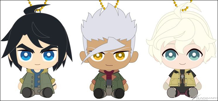 三日月、オルガ、ウィスタリオのChibiぬいおすわりマスコットが11月