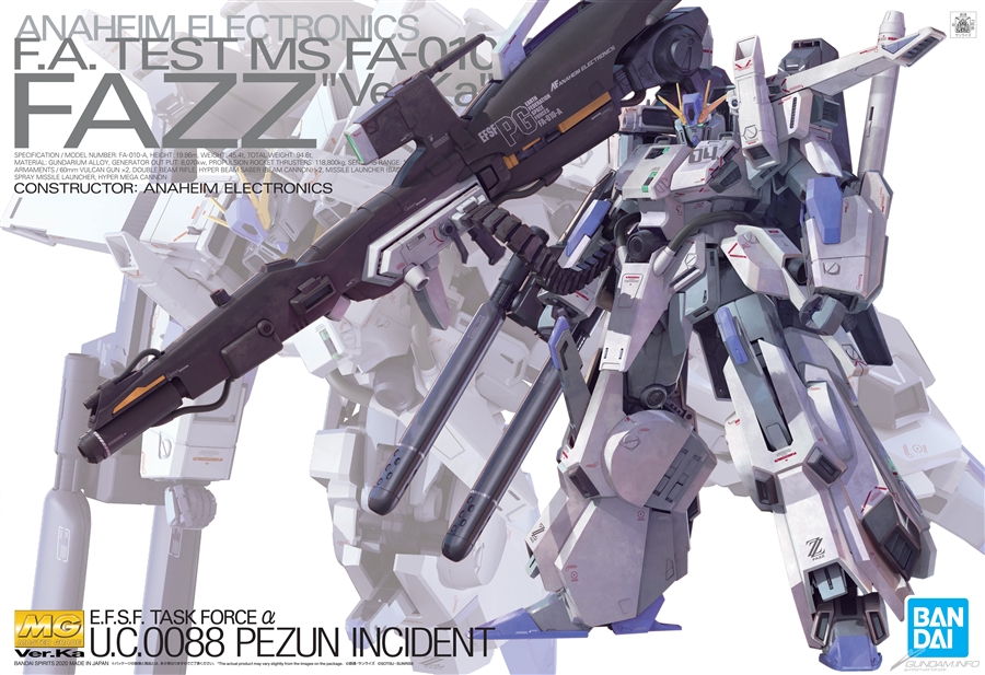内蔵されたミサイル発射状態のディスプレイも可能！「MG FAZZ Ver.Ka