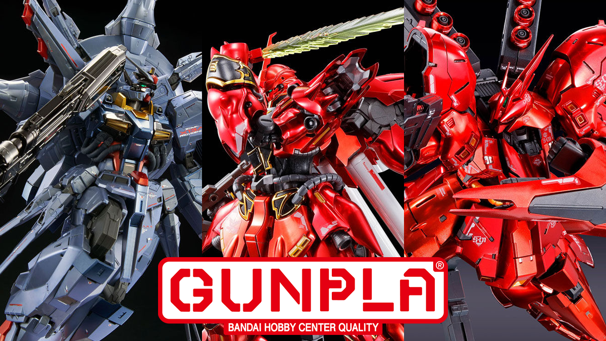 MG プロヴィデンスガンダム」「RG シナンジュ」「RG サザビー