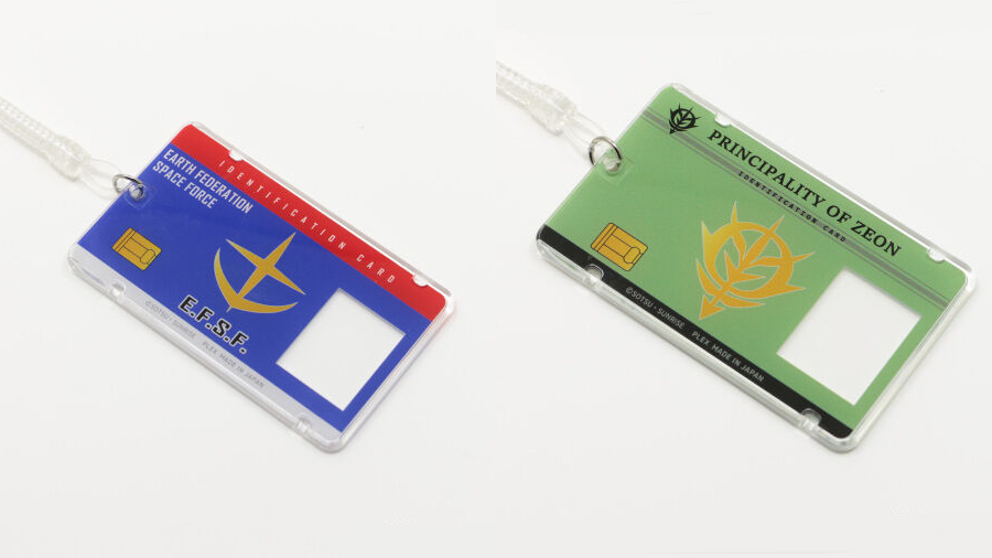 機動戦士ガンダム なりきりアクリルパスケース」全2種、本日より予約