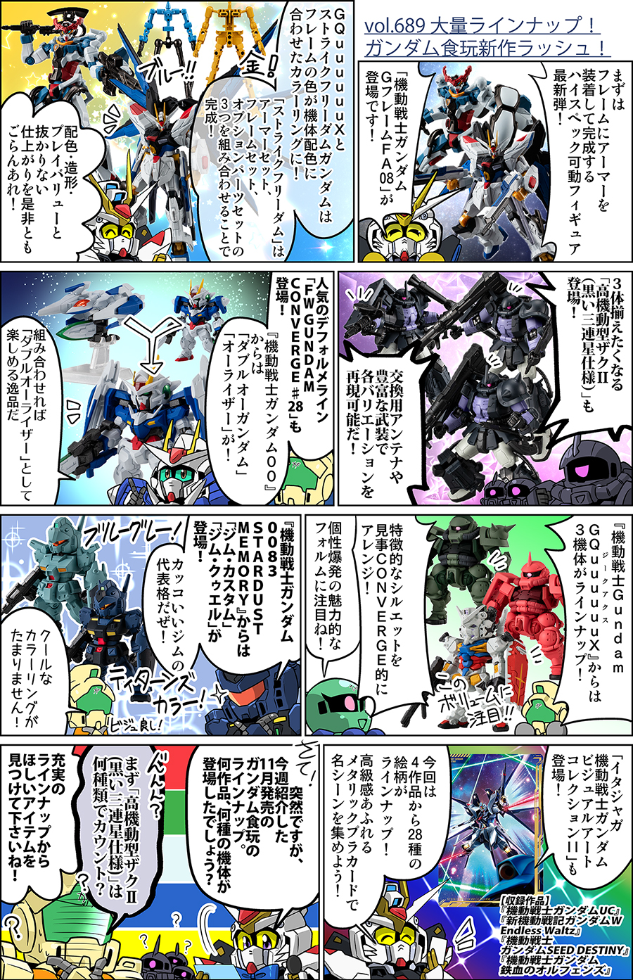 森本がーにゃのSDガンダムいんふぉ vol.689「大量ラインナップ