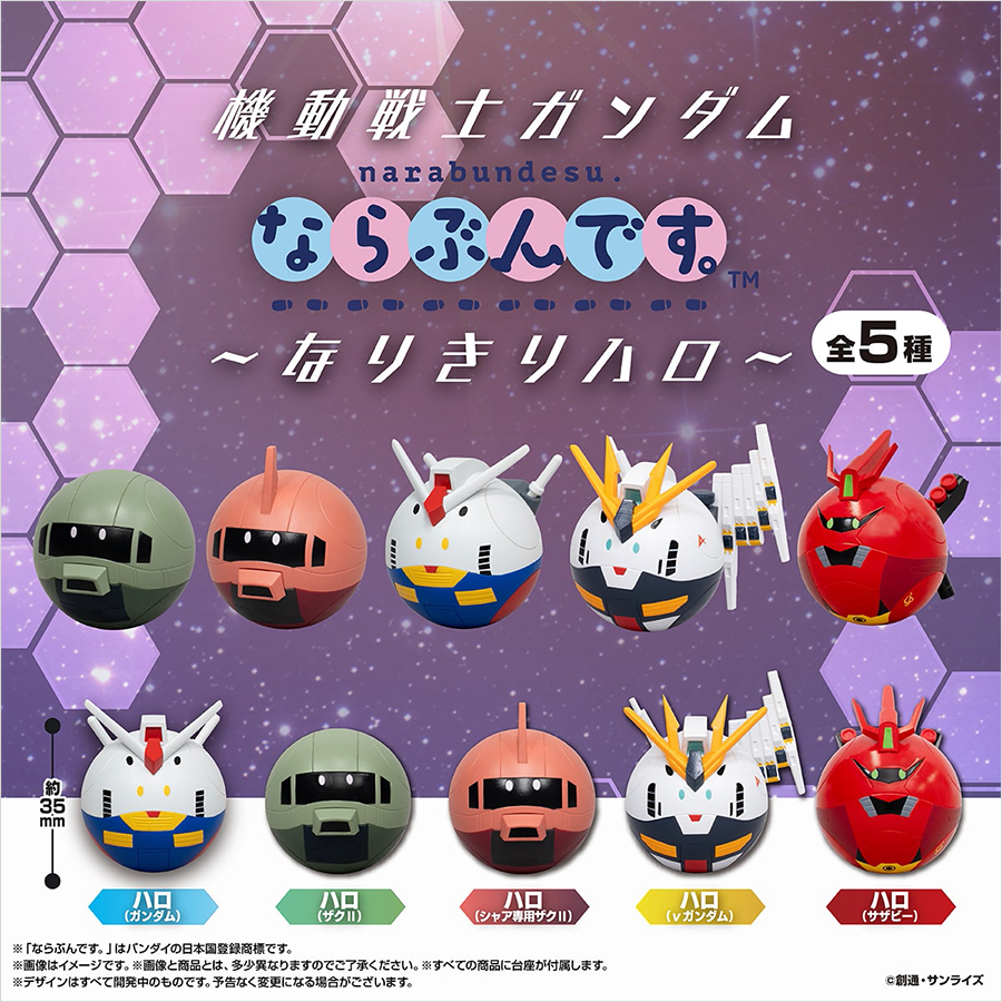 機動戦士ガンダム ならぶんです。～なりきりハロ～」ガシャポン