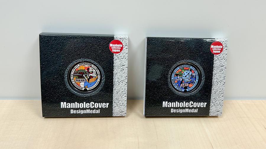 岩手県西磐井郡平泉町にて設置中の「ガンダムマンホール」がデザイン