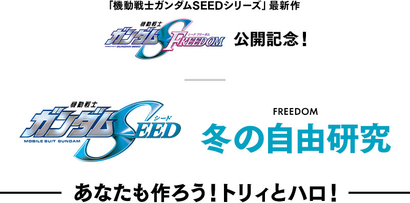 冬の自由（FREEDOM）研究 あなたも作ろう！トリィとハロ！