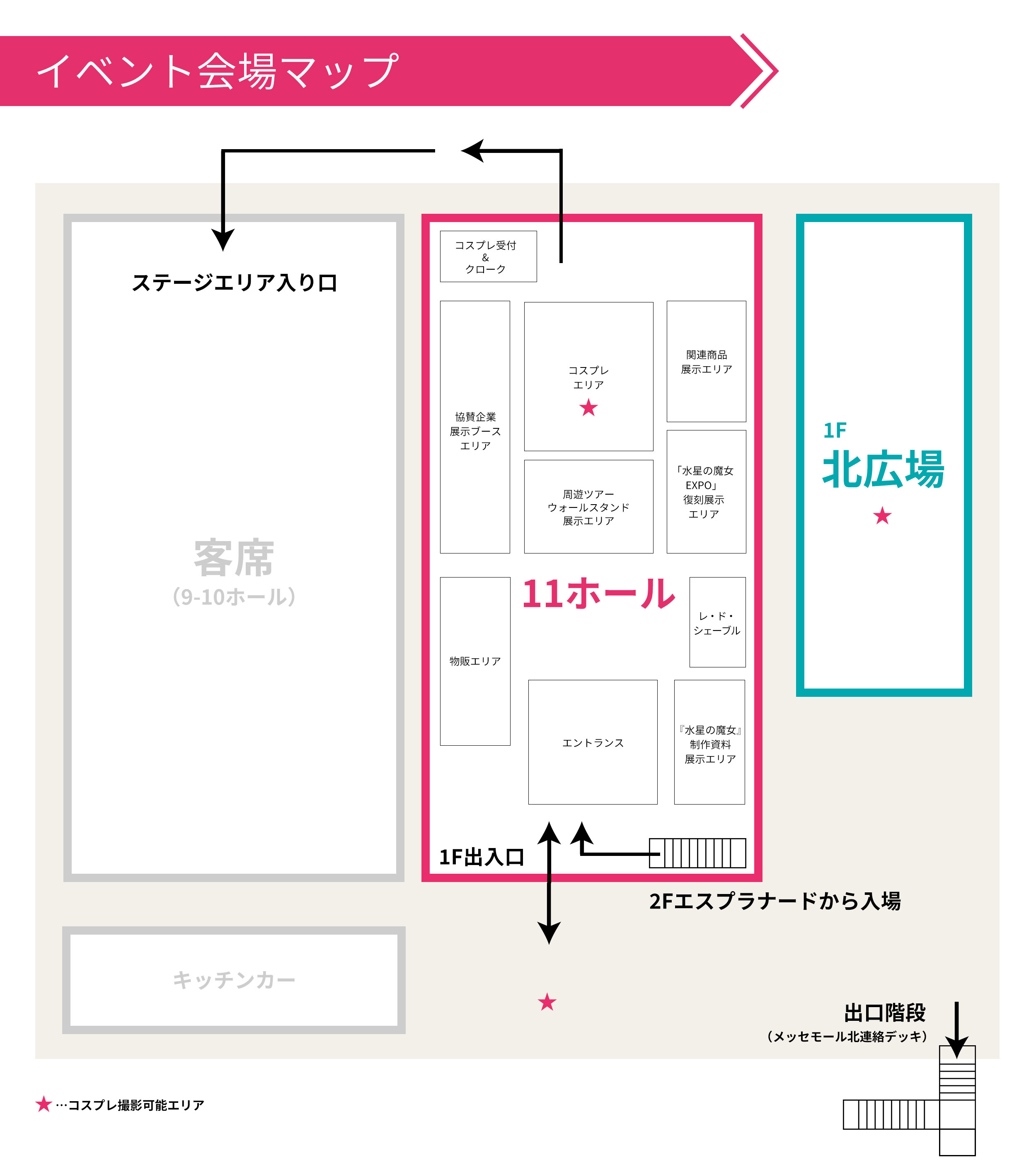 コスプレエリア用マップ